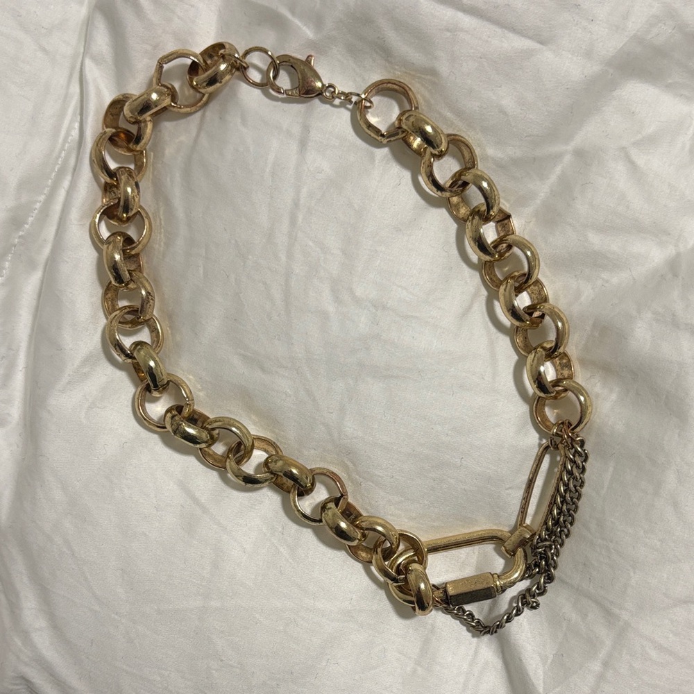 Free People Brass Chain Necklace